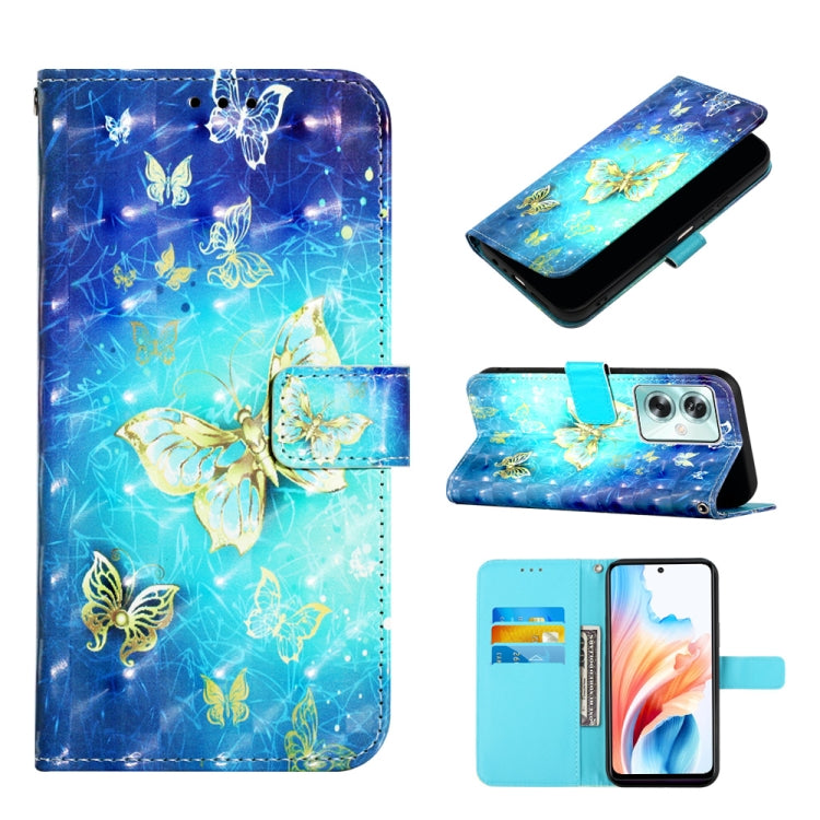 3D Painting Horizontal Flip Leather Phone Case, For OPPO Find X9s Pro, For OPPO Find X9 Ultra, For OPPO Find X9, For OPPO Find X9 Pro, For OPPO Reno14 F 5G, For OPPO A79 5G