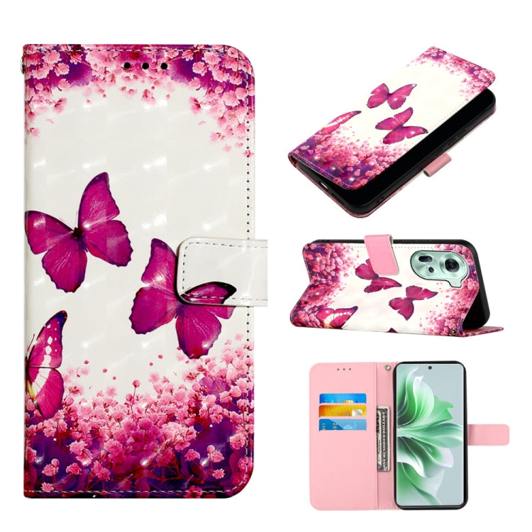 3D Painting Horizontal Flip Leather Phone Case, For OPPO F25 Pro 5G India, For OPPO Reno 11F 5G Global, For OPPO Find X7, For OPPO Reno11 5G Global, For OPPO Reno11 Pro 5G Global, For OPPO Find X7 Ultra