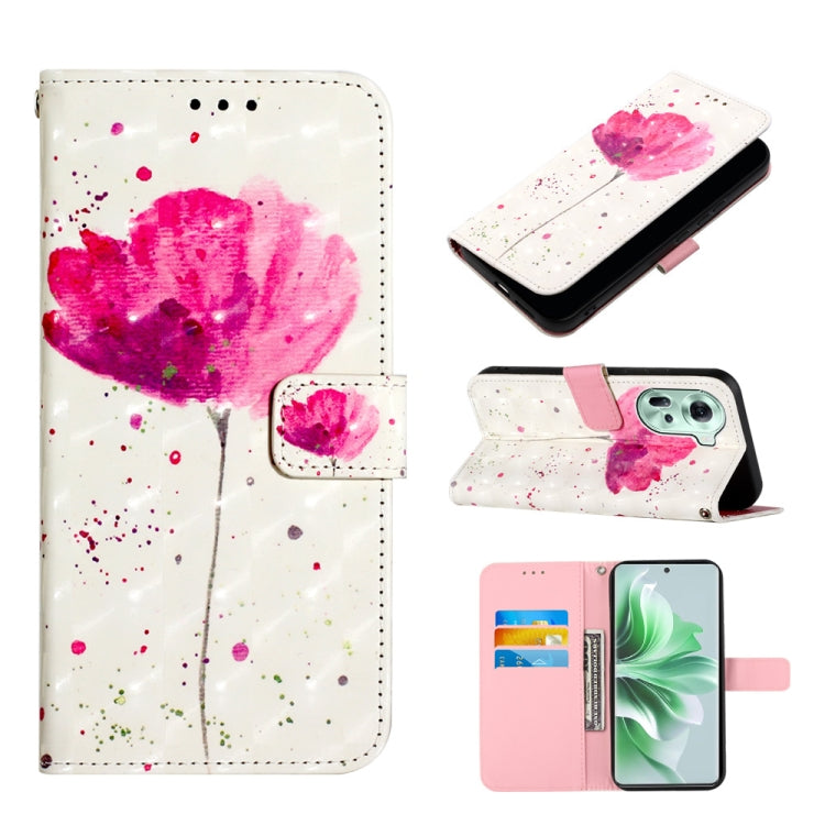 3D Painting Horizontal Flip Leather Phone Case, For OPPO F25 Pro 5G India, For OPPO Reno 11F 5G Global, For OPPO Find X7, For OPPO Reno11 5G Global, For OPPO Reno11 Pro 5G Global, For OPPO Find X7 Ultra