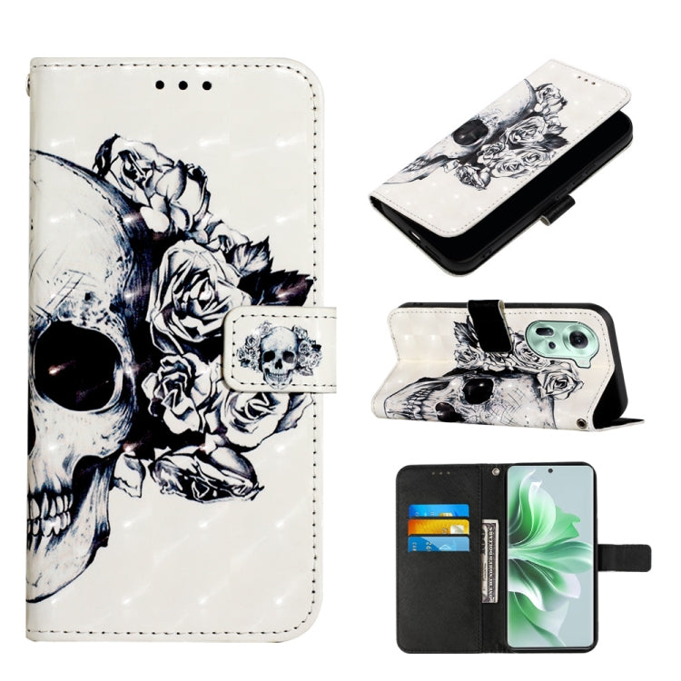 3D Painting Horizontal Flip Leather Phone Case, For OPPO F25 Pro 5G India, For OPPO Reno 11F 5G Global, For OPPO Find X7, For OPPO Reno11 5G Global, For OPPO Reno11 Pro 5G Global, For OPPO Find X7 Ultra