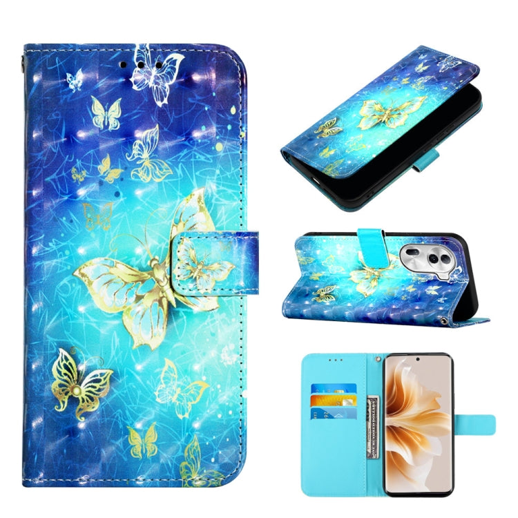 3D Painting Horizontal Flip Leather Phone Case, For OPPO F25 Pro 5G India, For OPPO Reno 11F 5G Global, For OPPO Find X7, For OPPO Reno11 5G Global, For OPPO Reno11 Pro 5G Global, For OPPO Find X7 Ultra