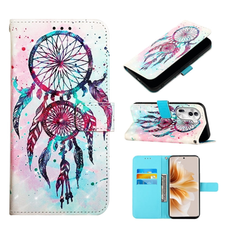 3D Painting Horizontal Flip Leather Phone Case, For OPPO F25 Pro 5G India, For OPPO Reno 11F 5G Global, For OPPO Find X7, For OPPO Reno11 5G Global, For OPPO Reno11 Pro 5G Global, For OPPO Find X7 Ultra