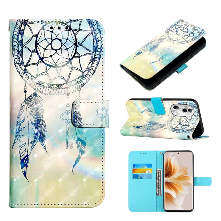 3D Painting Horizontal Flip Leather Phone Case, For OPPO F25 Pro 5G India, For OPPO Reno 11F 5G Global, For OPPO Find X7, For OPPO Reno11 5G Global, For OPPO Reno11 Pro 5G Global, For OPPO Find X7 Ultra