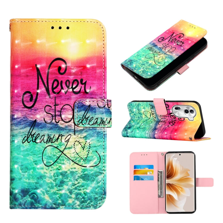 3D Painting Horizontal Flip Leather Phone Case, For OPPO F25 Pro 5G India, For OPPO Reno 11F 5G Global, For OPPO Find X7, For OPPO Reno11 5G Global, For OPPO Reno11 Pro 5G Global, For OPPO Find X7 Ultra