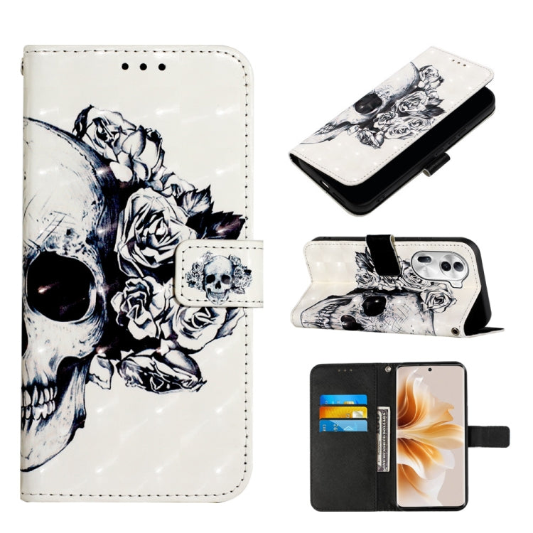 3D Painting Horizontal Flip Leather Phone Case, For OPPO F25 Pro 5G India, For OPPO Reno 11F 5G Global, For OPPO Find X7, For OPPO Reno11 5G Global, For OPPO Reno11 Pro 5G Global, For OPPO Find X7 Ultra