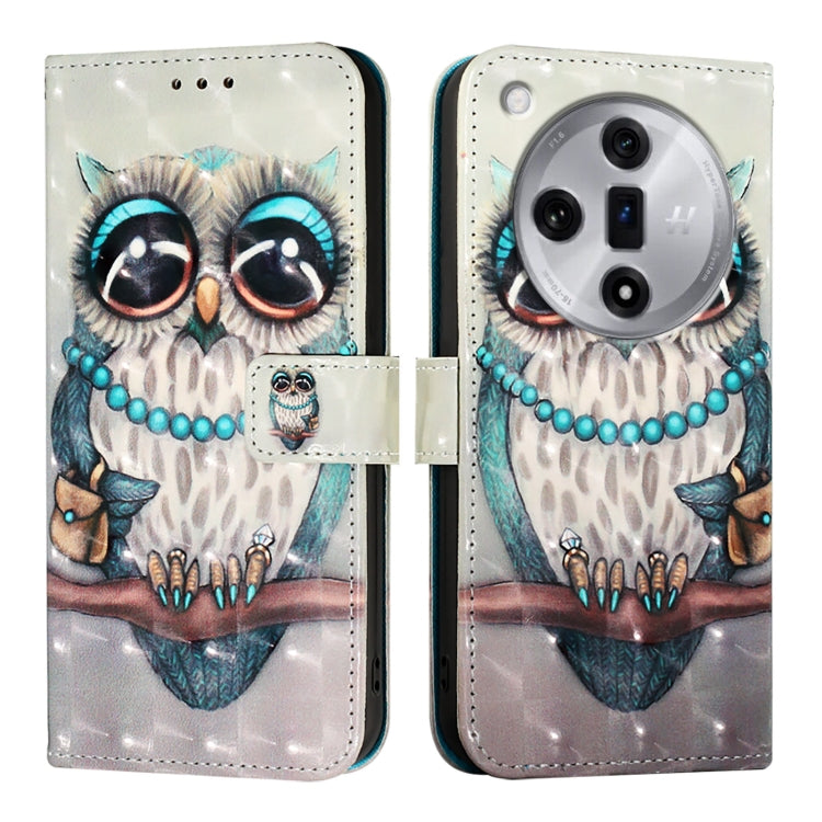 3D Painting Horizontal Flip Leather Phone Case, For OPPO F25 Pro 5G India, For OPPO Reno 11F 5G Global, For OPPO Find X7, For OPPO Reno11 5G Global, For OPPO Reno11 Pro 5G Global, For OPPO Find X7 Ultra