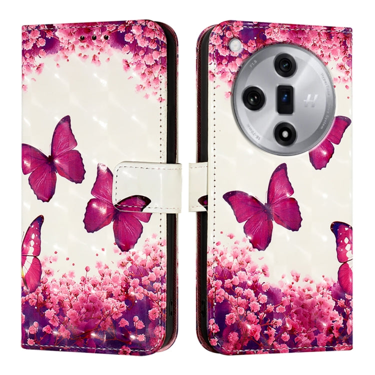 3D Painting Horizontal Flip Leather Phone Case, For OPPO F25 Pro 5G India, For OPPO Reno 11F 5G Global, For OPPO Find X7, For OPPO Reno11 5G Global, For OPPO Reno11 Pro 5G Global, For OPPO Find X7 Ultra