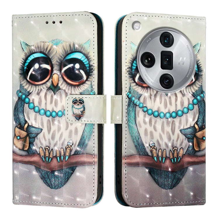 3D Painting Horizontal Flip Leather Phone Case, For OPPO F25 Pro 5G India, For OPPO Reno 11F 5G Global, For OPPO Find X7, For OPPO Reno11 5G Global, For OPPO Reno11 Pro 5G Global, For OPPO Find X7 Ultra