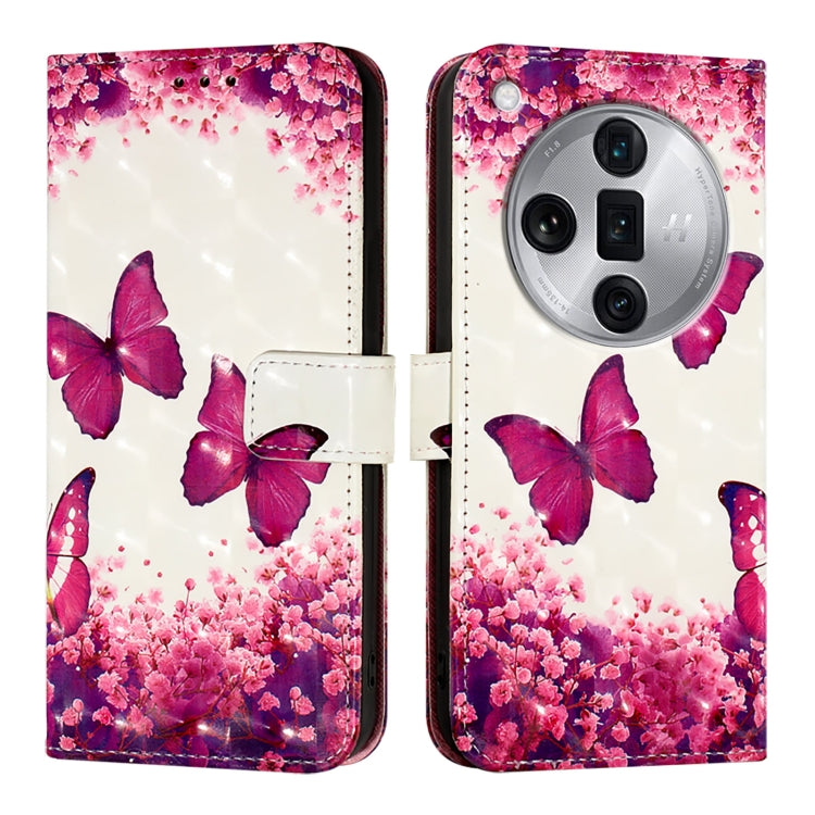 3D Painting Horizontal Flip Leather Phone Case, For OPPO F25 Pro 5G India, For OPPO Reno 11F 5G Global, For OPPO Find X7, For OPPO Reno11 5G Global, For OPPO Reno11 Pro 5G Global, For OPPO Find X7 Ultra