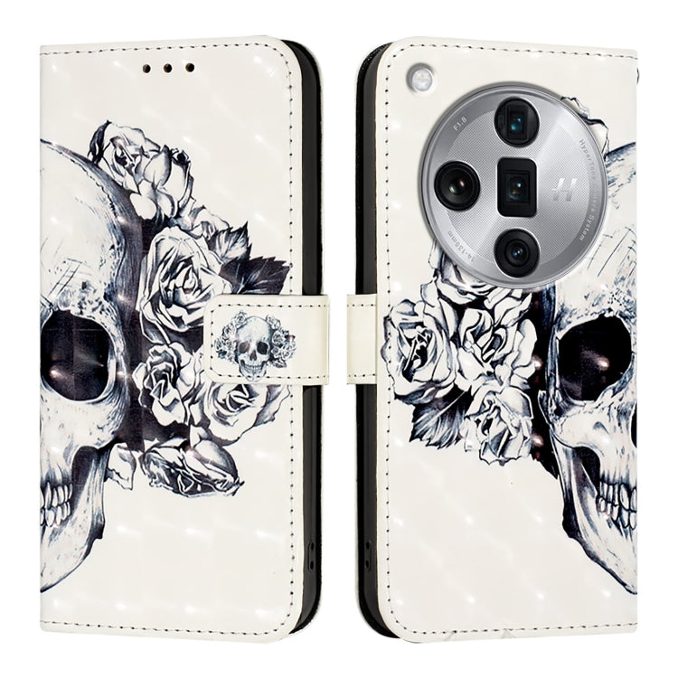 3D Painting Horizontal Flip Leather Phone Case, For OPPO F25 Pro 5G India, For OPPO Reno 11F 5G Global, For OPPO Find X7, For OPPO Reno11 5G Global, For OPPO Reno11 Pro 5G Global, For OPPO Find X7 Ultra
