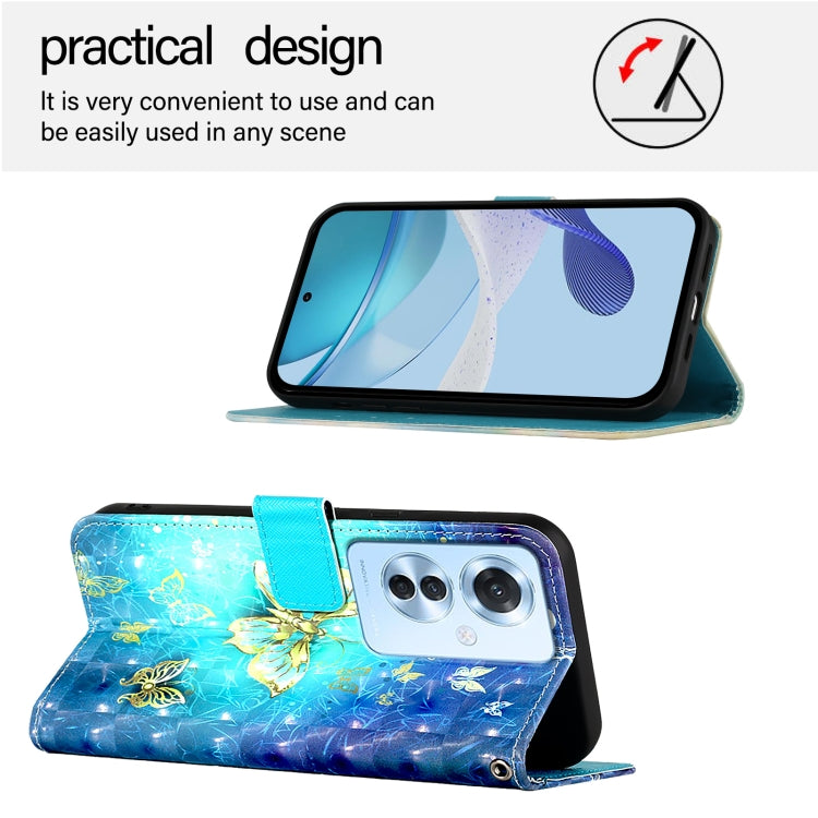 3D Painting Horizontal Flip Leather Phone Case, For OPPO F25 Pro 5G India, For OPPO Reno 11F 5G Global, For OPPO Find X7, For OPPO Reno11 5G Global, For OPPO Reno11 Pro 5G Global, For OPPO Find X7 Ultra