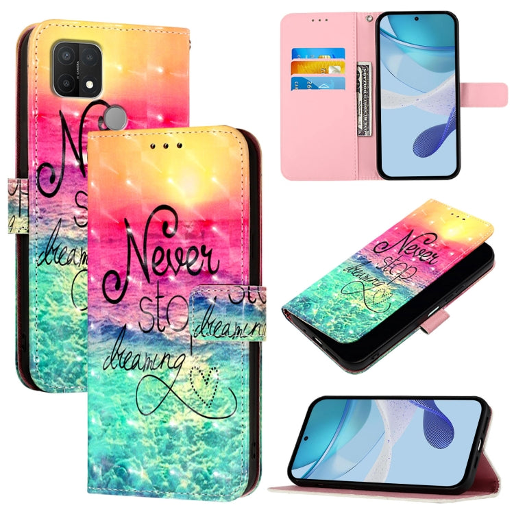 3D Painting Horizontal Flip Leather Phone Case, For OPPO A53s 4G / A33 2020 4G, For OPPO A11s 4G, For OPPO A74 4G / F19 / F19s / A95 5G / 4G, For OPPO Reno6 Lite, For OPPO A15 / A15s / A35 2021, For OPPO F19 Pro / Reno5 F