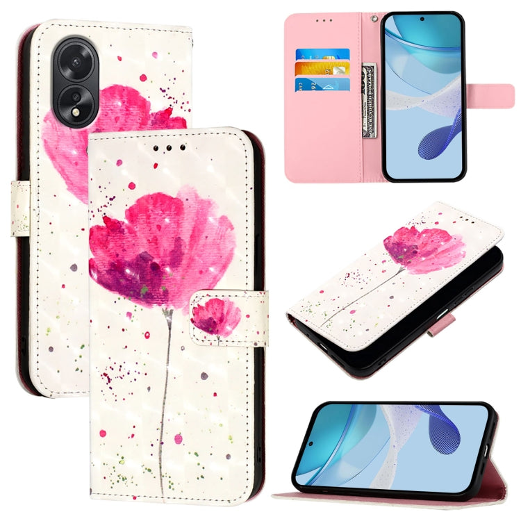 3D Painting Horizontal Flip Leather Phone Case, For OPPO A38 4G / A18 4G Global, For OPPO Reno9 A JP Version, For OPPO Reno10 / Reno10 Pro Global, For OPPO A98 5G / F23 5G India, For OPPO Find X8 Pro, For OPPO A78 5G / A1x 5G