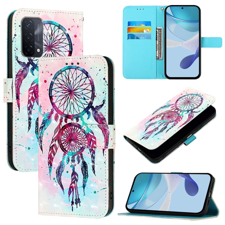 3D Painting Horizontal Flip Leather Phone Case, For OPPO A94 5G Global, For OPPO A54 5G / A74 5G / A93 5G, For OPPO Reno5 5G / 4G / Find X3 Lite, For OPPO F17 / A73 2020 4G Global, For OPPO F17 Pro / A93 2020 4G Global, For OPPO A92s 5G