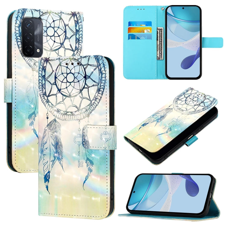3D Painting Horizontal Flip Leather Phone Case, For OPPO A94 5G Global, For OPPO A54 5G / A74 5G / A93 5G, For OPPO Reno5 5G / 4G / Find X3 Lite, For OPPO F17 / A73 2020 4G Global, For OPPO F17 Pro / A93 2020 4G Global, For OPPO A92s 5G