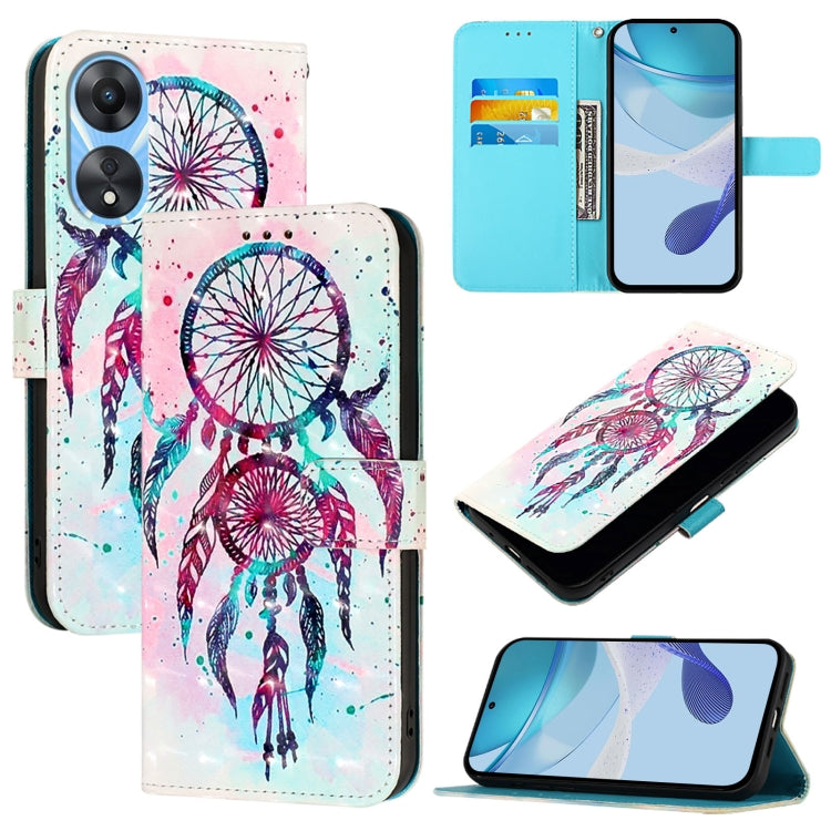 3D Painting Horizontal Flip Leather Phone Case, For OPPO A38 4G / A18 4G Global, For OPPO Reno9 A JP Version, For OPPO Reno10 / Reno10 Pro Global, For OPPO A98 5G / F23 5G India, For OPPO Find X8 Pro, For OPPO A78 5G / A1x 5G