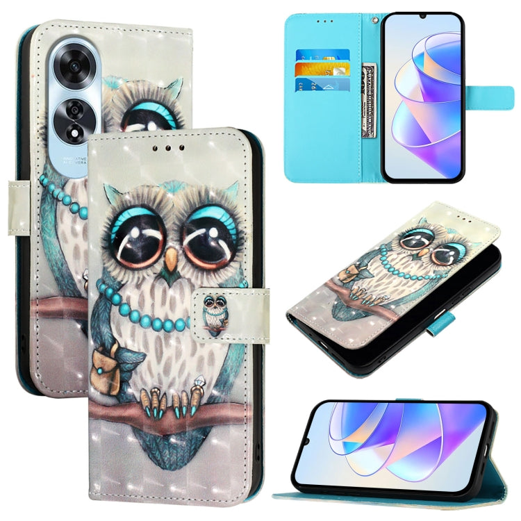 3D Painting Horizontal Flip Leather Phone Case, For OPPO A3 Pro 5G Global / A3 Pro 5G India, For OPPO Reno12 Pro Global, For OPPO Reno12 Global, For OPPO A60 4G Global, For OPPO A2 Pro 5G  / A3 Pro 5G, For OPPO A3 Pro 5G Global