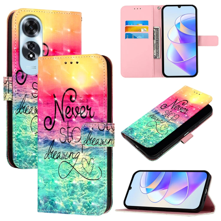 3D Painting Horizontal Flip Leather Phone Case, For OPPO A3 Pro 5G Global / A3 Pro 5G India, For OPPO Reno12 Pro Global, For OPPO Reno12 Global, For OPPO A60 4G Global, For OPPO A2 Pro 5G  / A3 Pro 5G, For OPPO A3 Pro 5G Global