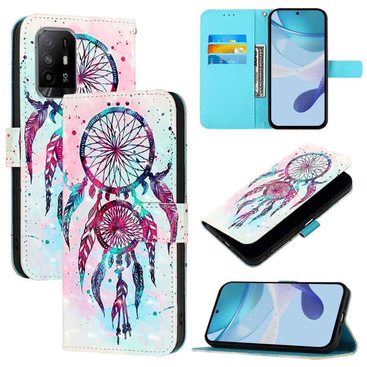 3D Painting Horizontal Flip Leather Phone Case, For OPPO A53s 4G / A33 2020 4G, For OPPO A11s 4G, For OPPO A74 4G / F19 / F19s / A95 5G / 4G, For OPPO Reno6 Lite, For OPPO A15 / A15s / A35 2021, For OPPO F19 Pro / Reno5 F