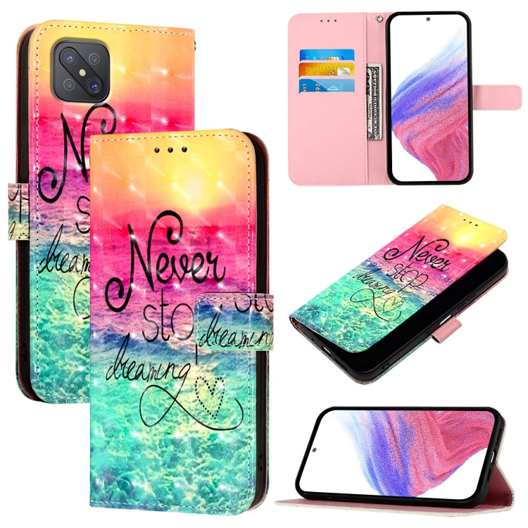 3D Painting Horizontal Flip Leather Phone Case, For OPPO A94 5G Global, For OPPO A54 5G / A74 5G / A93 5G, For OPPO Reno5 5G / 4G / Find X3 Lite, For OPPO F17 / A73 2020 4G Global, For OPPO F17 Pro / A93 2020 4G Global, For OPPO A92s 5G