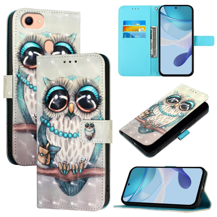 3D Painting Horizontal Flip Leather Phone Case, For OPPO A94 5G Global, For OPPO A54 5G / A74 5G / A93 5G, For OPPO Reno5 5G / 4G / Find X3 Lite, For OPPO F17 / A73 2020 4G Global, For OPPO F17 Pro / A93 2020 4G Global, For OPPO A92s 5G