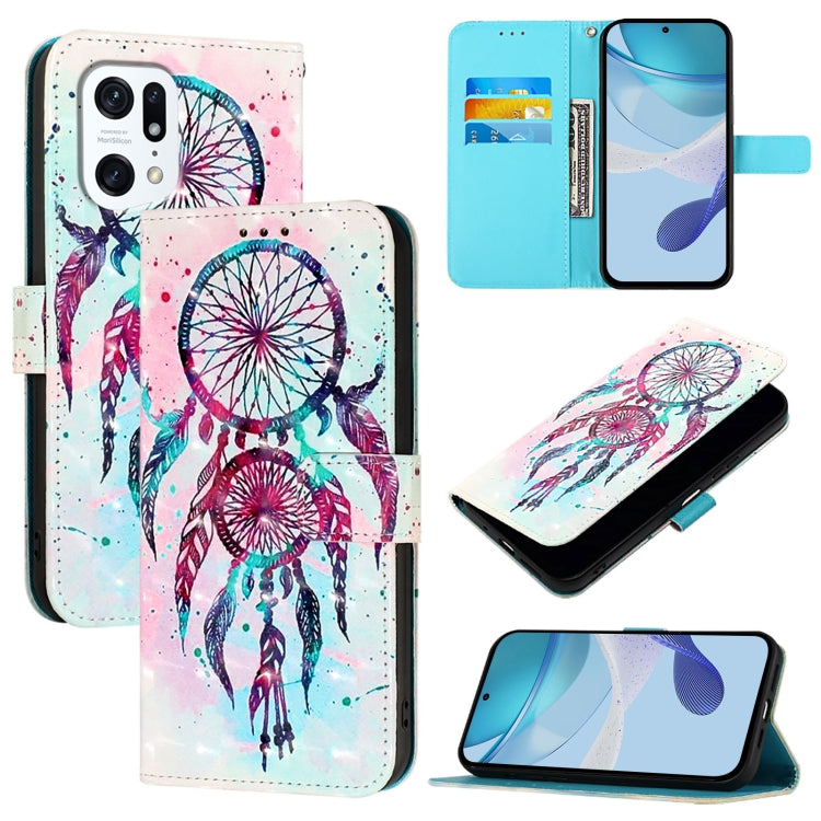 3D Painting Horizontal Flip Leather Phone Case, For OPPO Find X5 Pro, For OPPO Find X5, For OPPO Reno7 5G Global / Find X5 Lite, For OPPO A54 4G / A54s / A55 5G / A16, For OPPO A55s 5G / A53s 5G / A56 5G / A16s, For OPPO A32 2020 4G / A53 2020 4G