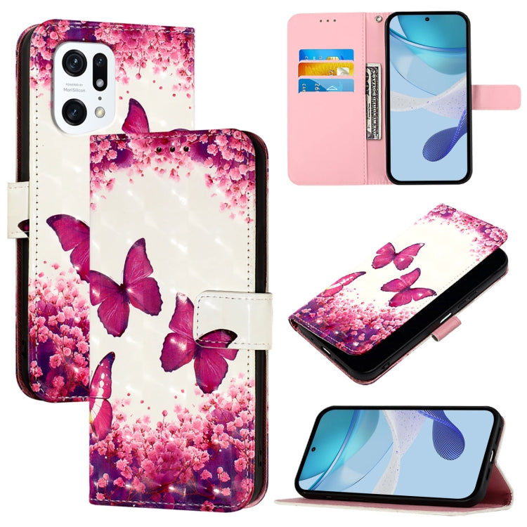 3D Painting Horizontal Flip Leather Phone Case, For OPPO Find X5 Pro, For OPPO Find X5, For OPPO Reno7 5G Global / Find X5 Lite, For OPPO A54 4G / A54s / A55 5G / A16, For OPPO A55s 5G / A53s 5G / A56 5G / A16s, For OPPO A32 2020 4G / A53 2020 4G