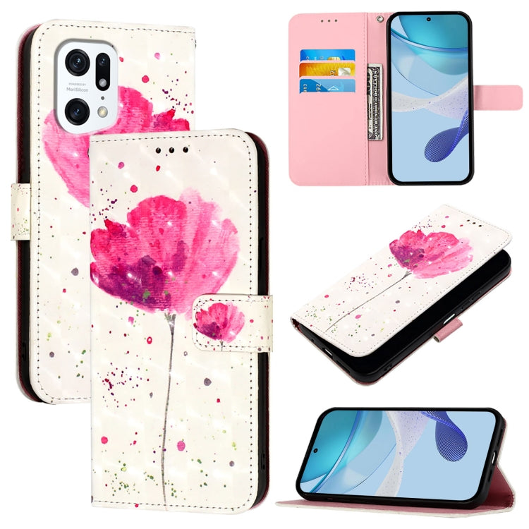 3D Painting Horizontal Flip Leather Phone Case, For OPPO Find X5 Pro, For OPPO Find X5, For OPPO Reno7 5G Global / Find X5 Lite, For OPPO A54 4G / A54s / A55 5G / A16, For OPPO A55s 5G / A53s 5G / A56 5G / A16s, For OPPO A32 2020 4G / A53 2020 4G