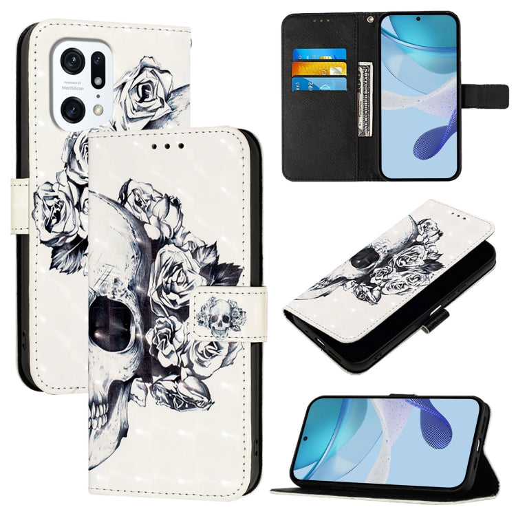3D Painting Horizontal Flip Leather Phone Case, For OPPO Find X5 Pro, For OPPO Find X5, For OPPO Reno7 5G Global / Find X5 Lite, For OPPO A54 4G / A54s / A55 5G / A16, For OPPO A55s 5G / A53s 5G / A56 5G / A16s, For OPPO A32 2020 4G / A53 2020 4G
