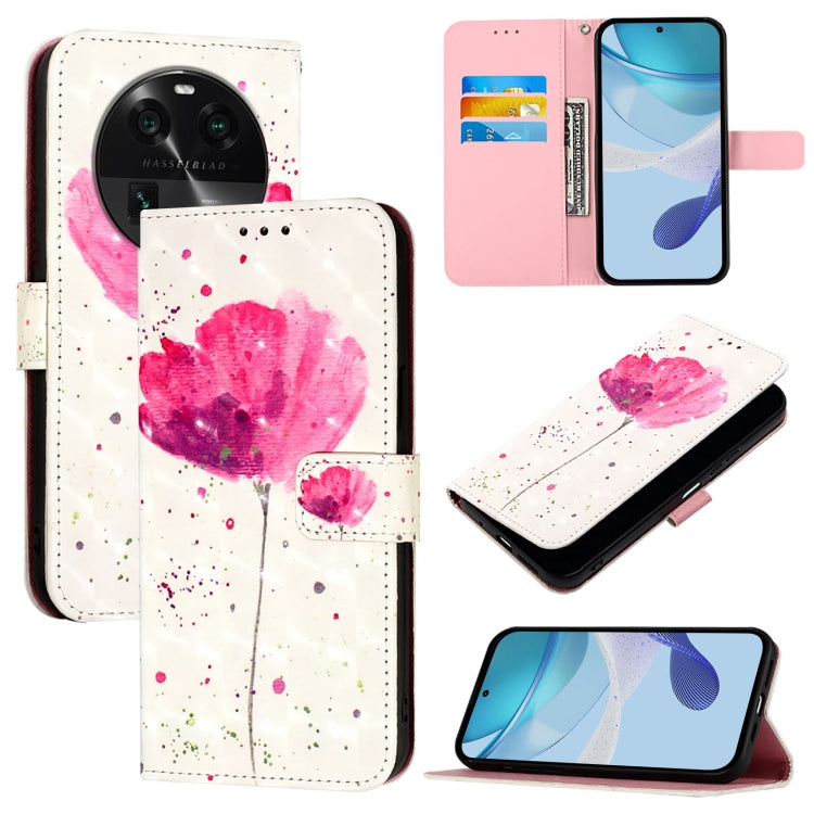 3D Painting Horizontal Flip Leather Phone Case, For OPPO Reno8 T 4G Global, For OPPO Find X6 Pro, For OPPO Find X6, For OPPO A1 Pro 5G / Reno8 T 5G Global, For OPPO A57 4G / A77 4G, For OPPO A57s 4G / A57e 4G / A77s 4G