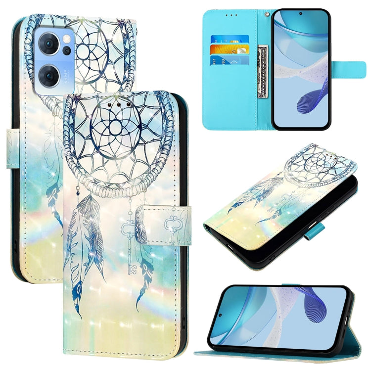 3D Painting Horizontal Flip Leather Phone Case, For OPPO Find X5 Pro, For OPPO Find X5, For OPPO Reno7 5G Global / Find X5 Lite, For OPPO A54 4G / A54s / A55 5G / A16, For OPPO A55s 5G / A53s 5G / A56 5G / A16s, For OPPO A32 2020 4G / A53 2020 4G
