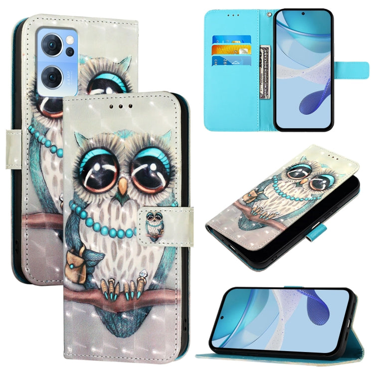 3D Painting Horizontal Flip Leather Phone Case, For OPPO Find X5 Pro, For OPPO Find X5, For OPPO Reno7 5G Global / Find X5 Lite, For OPPO A54 4G / A54s / A55 5G / A16, For OPPO A55s 5G / A53s 5G / A56 5G / A16s, For OPPO A32 2020 4G / A53 2020 4G