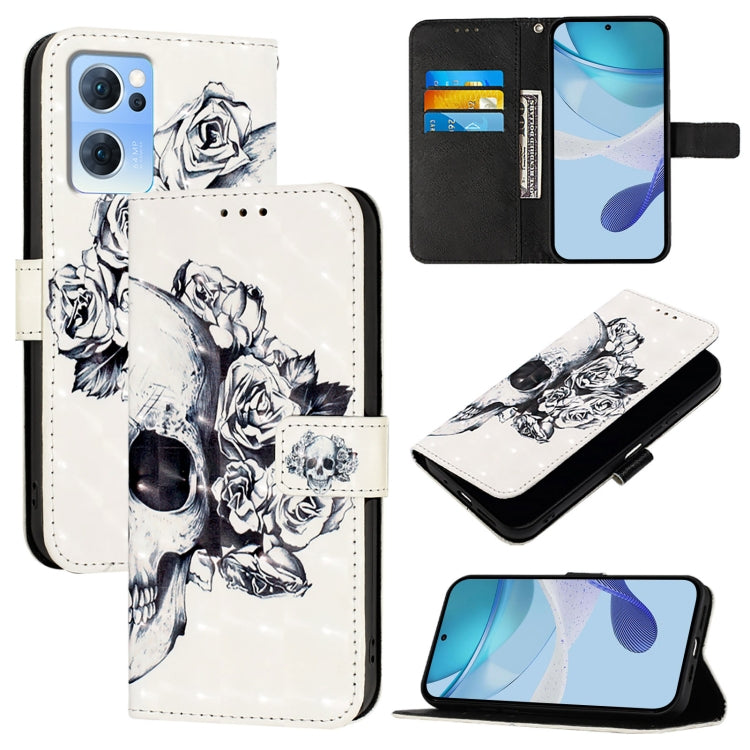 3D Painting Horizontal Flip Leather Phone Case, For OPPO Find X5 Pro, For OPPO Find X5, For OPPO Reno7 5G Global / Find X5 Lite, For OPPO A54 4G / A54s / A55 5G / A16, For OPPO A55s 5G / A53s 5G / A56 5G / A16s, For OPPO A32 2020 4G / A53 2020 4G