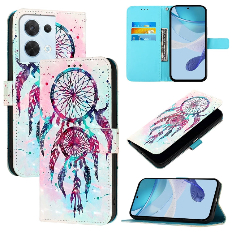 3D Painting Horizontal Flip Leather Phone Case, For OPPO Reno9 5G / Reno9 Pro 5G, For OPPO A17 4G Global / A17k, For OPPO A77 5G / A97 5G / Realme V23, For OPPO Reno8 Pro 5G Global, For OPPO Reno8 5G Global, For OPPO A36 4G / A76 4G / A96 4G / K10 4G