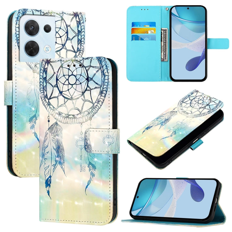 3D Painting Horizontal Flip Leather Phone Case, For OPPO Reno9 5G / Reno9 Pro 5G, For OPPO A17 4G Global / A17k, For OPPO A77 5G / A97 5G / Realme V23, For OPPO Reno8 Pro 5G Global, For OPPO Reno8 5G Global, For OPPO A36 4G / A76 4G / A96 4G / K10 4G