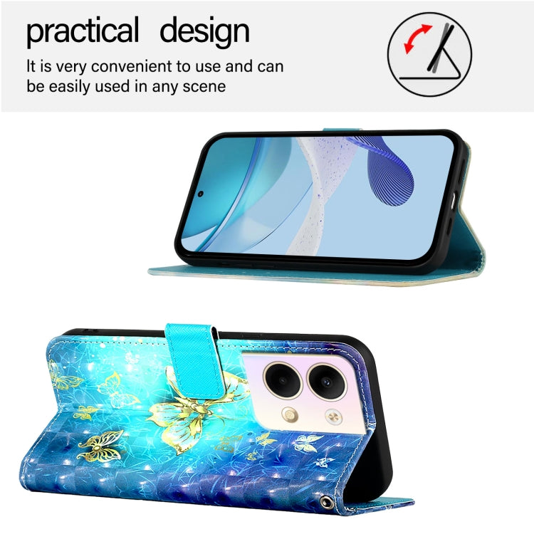 3D Painting Horizontal Flip Leather Phone Case, For OPPO Reno9 5G / Reno9 Pro 5G, For OPPO A17 4G Global / A17k, For OPPO A77 5G / A97 5G / Realme V23, For OPPO Reno8 Pro 5G Global, For OPPO Reno8 5G Global, For OPPO A36 4G / A76 4G / A96 4G / K10 4G