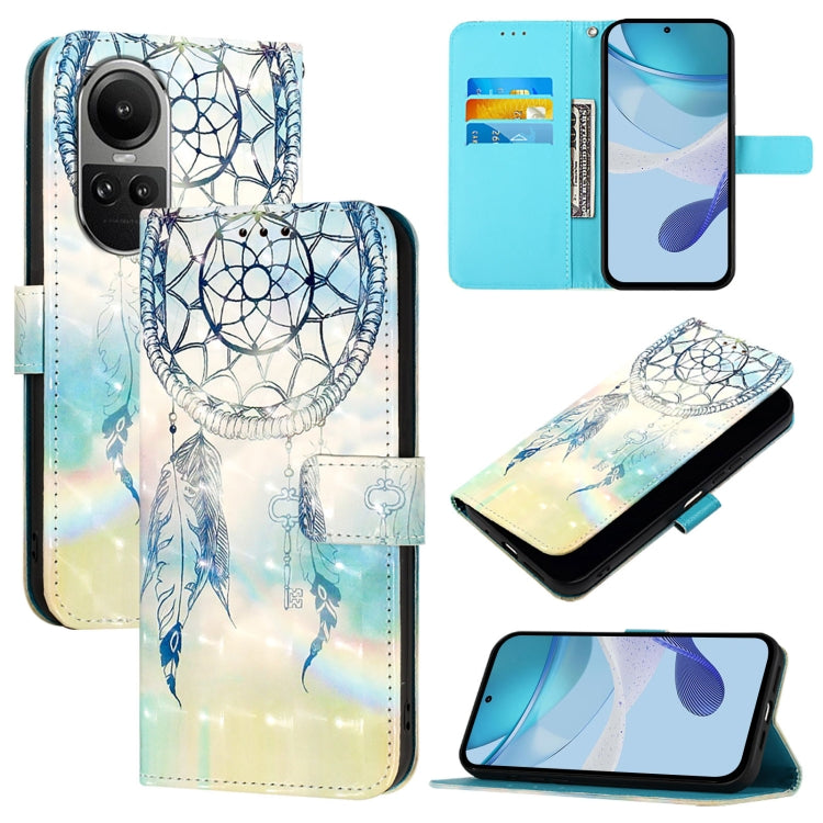 3D Painting Horizontal Flip Leather Phone Case, For OPPO A38 4G / A18 4G Global, For OPPO Reno9 A JP Version, For OPPO Reno10 / Reno10 Pro Global, For OPPO A98 5G / F23 5G India, For OPPO Find X8 Pro, For OPPO A78 5G / A1x 5G