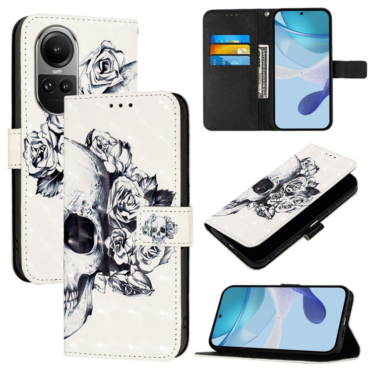 3D Painting Horizontal Flip Leather Phone Case, For OPPO A38 4G / A18 4G Global, For OPPO Reno9 A JP Version, For OPPO Reno10 / Reno10 Pro Global, For OPPO A98 5G / F23 5G India, For OPPO Find X8 Pro, For OPPO A78 5G / A1x 5G