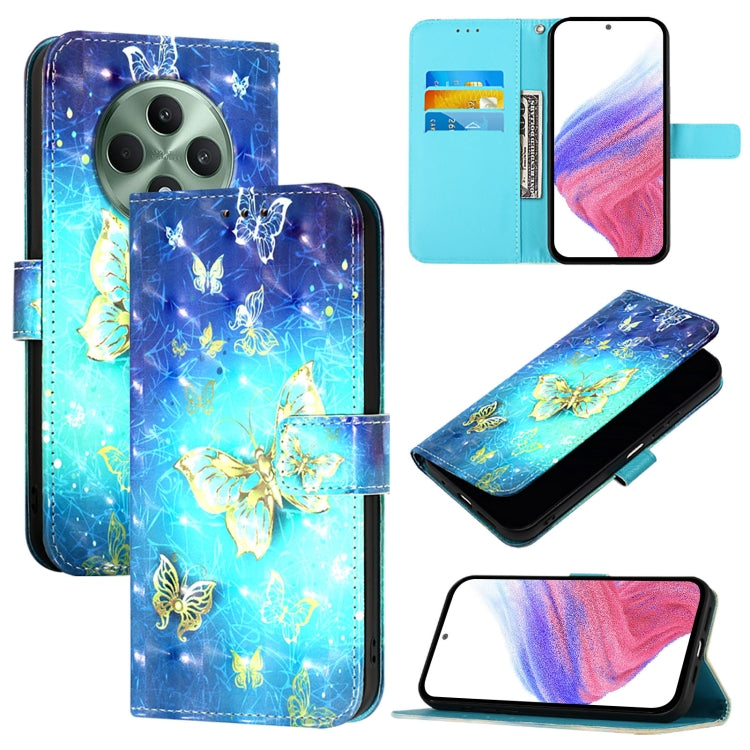 3D Painting Horizontal Flip Leather Phone Case, For OPPO A5 5G Global, For OPPO Reno13 F 5G Global, For OPPO A5 Pro China, For OPPO Find X8, For OPPO A80 5G EU Version / K12x 5G Global, For OPPO Reno12 F Global