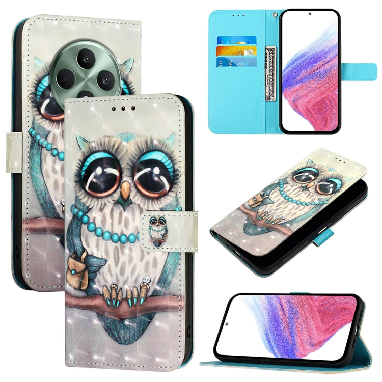 3D Painting Horizontal Flip Leather Phone Case, For OPPO A5 5G Global, For OPPO Reno13 F 5G Global, For OPPO A5 Pro China, For OPPO Find X8, For OPPO A80 5G EU Version / K12x 5G Global, For OPPO Reno12 F Global