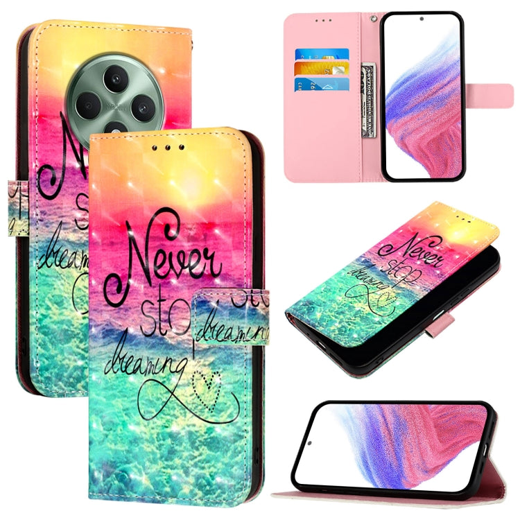 3D Painting Horizontal Flip Leather Phone Case, For OPPO A5 5G Global, For OPPO Reno13 F 5G Global, For OPPO A5 Pro China, For OPPO Find X8, For OPPO A80 5G EU Version / K12x 5G Global, For OPPO Reno12 F Global