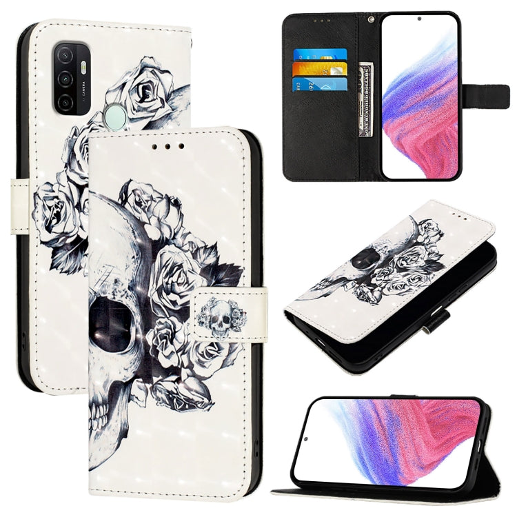 3D Painting Horizontal Flip Leather Phone Case, For OPPO A53s 4G / A33 2020 4G, For OPPO A11s 4G, For OPPO A74 4G / F19 / F19s / A95 5G / 4G, For OPPO Reno6 Lite, For OPPO A15 / A15s / A35 2021, For OPPO F19 Pro / Reno5 F