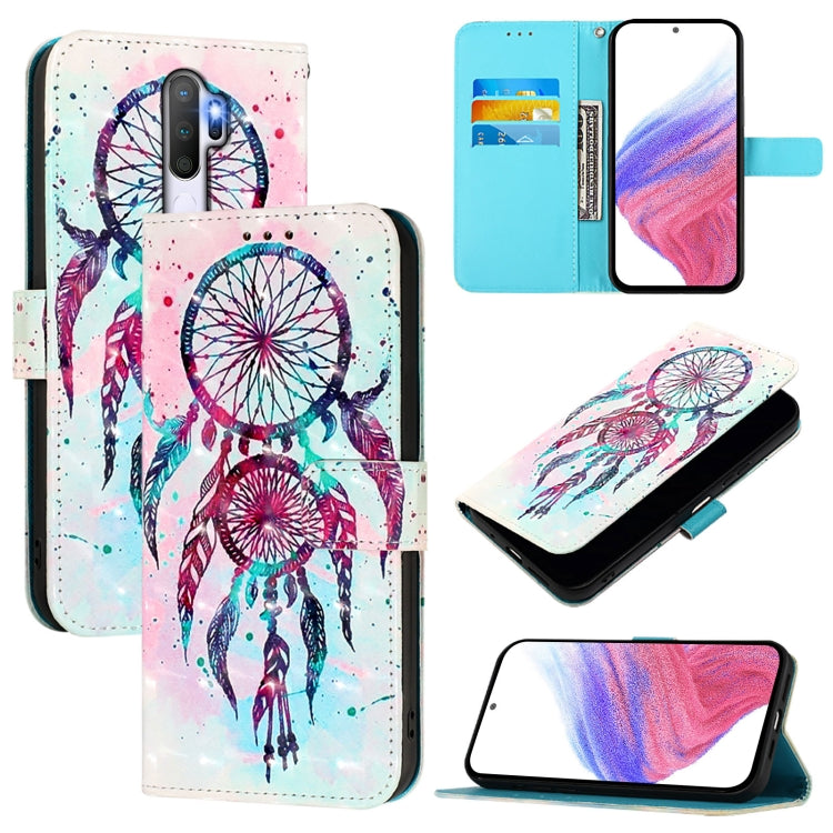 3D Painting Horizontal Flip Leather Phone Case, For OPPO A9 2020 4G / A5 2020 4G