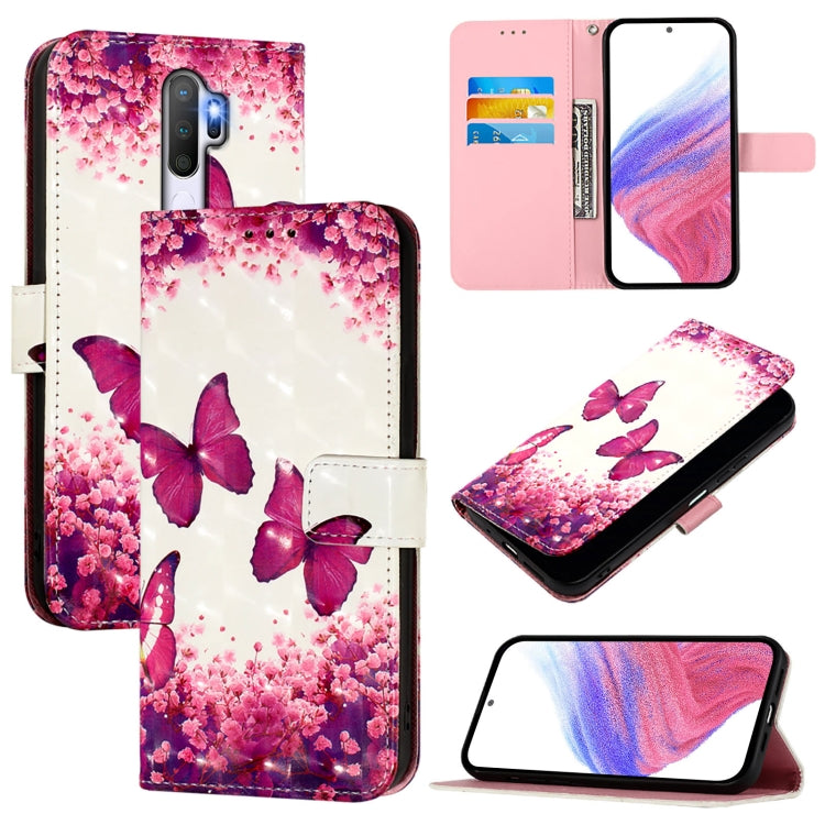 3D Painting Horizontal Flip Leather Phone Case, For OPPO A9 2020 4G / A5 2020 4G