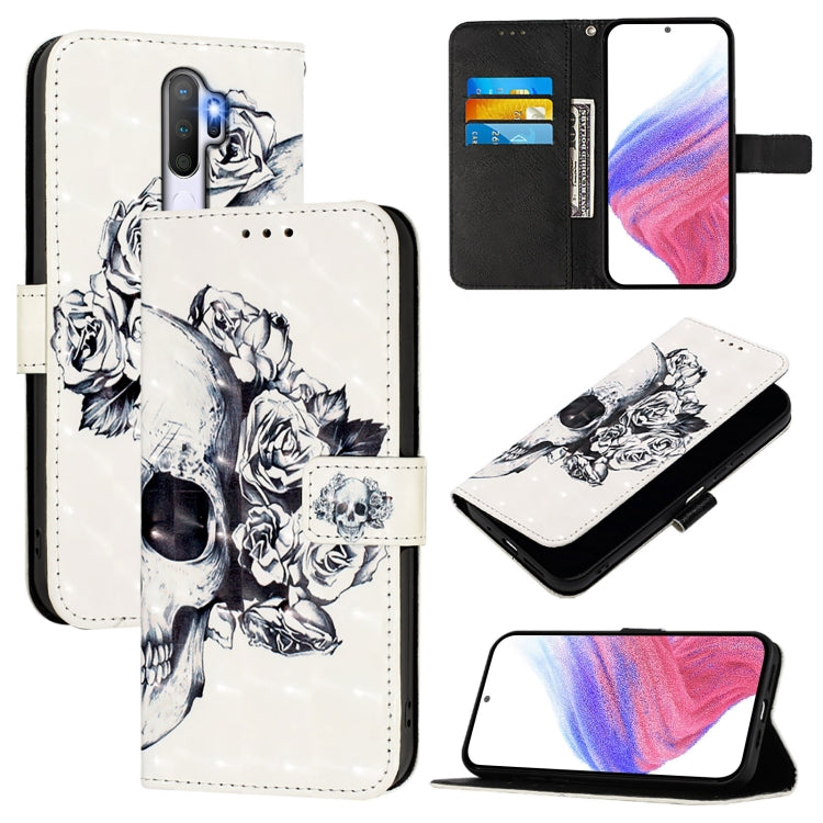 3D Painting Horizontal Flip Leather Phone Case, For OPPO A9 2020 4G / A5 2020 4G