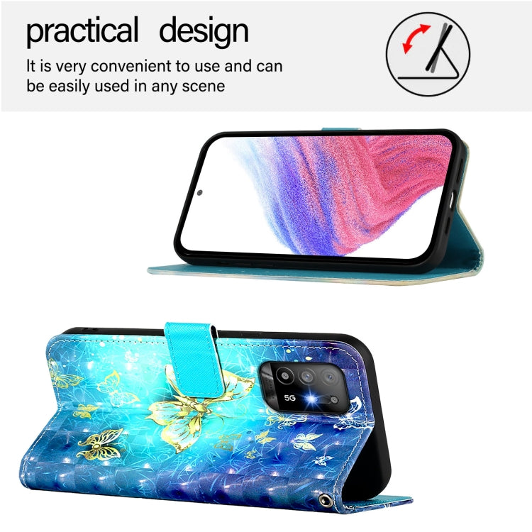 3D Painting Horizontal Flip Leather Phone Case, For OPPO A94 5G Global, For OPPO A54 5G / A74 5G / A93 5G, For OPPO Reno5 5G / 4G / Find X3 Lite, For OPPO F17 / A73 2020 4G Global, For OPPO F17 Pro / A93 2020 4G Global, For OPPO A92s 5G