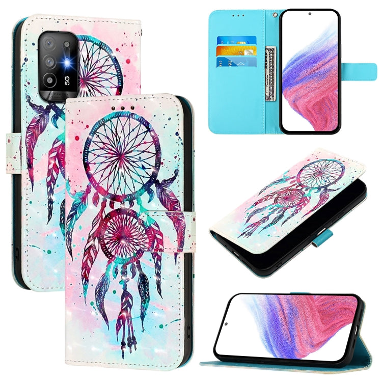 3D Painting Horizontal Flip Leather Phone Case, For OPPO A94 5G Global, For OPPO A54 5G / A74 5G / A93 5G, For OPPO Reno5 5G / 4G / Find X3 Lite, For OPPO F17 / A73 2020 4G Global, For OPPO F17 Pro / A93 2020 4G Global, For OPPO A92s 5G