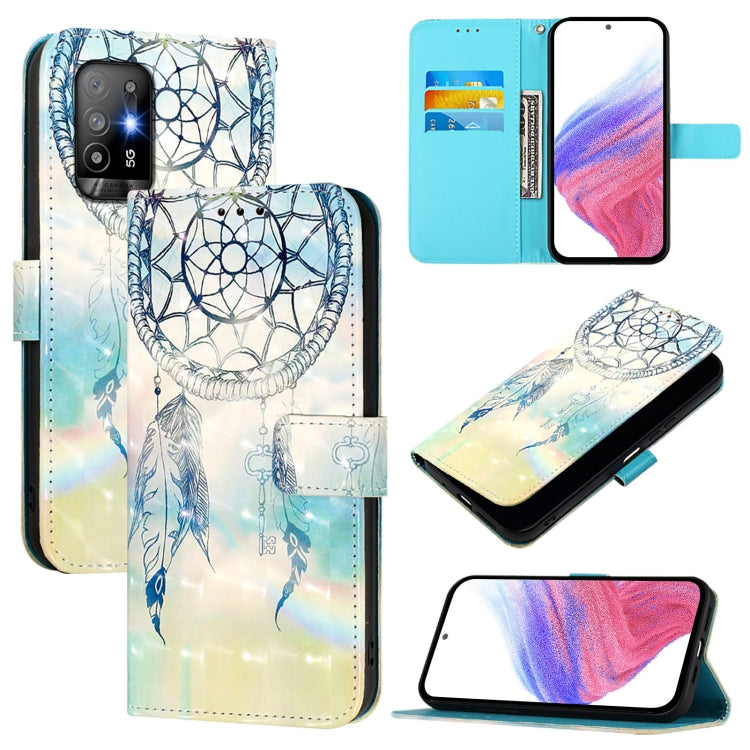 3D Painting Horizontal Flip Leather Phone Case, For OPPO A94 5G Global, For OPPO A54 5G / A74 5G / A93 5G, For OPPO Reno5 5G / 4G / Find X3 Lite, For OPPO F17 / A73 2020 4G Global, For OPPO F17 Pro / A93 2020 4G Global, For OPPO A92s 5G