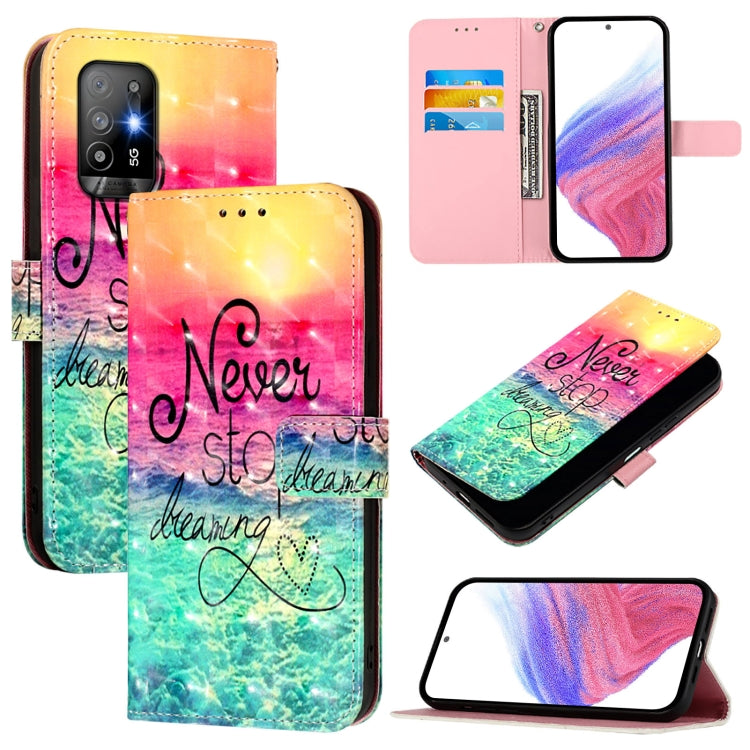 3D Painting Horizontal Flip Leather Phone Case, For OPPO A94 5G Global, For OPPO A54 5G / A74 5G / A93 5G, For OPPO Reno5 5G / 4G / Find X3 Lite, For OPPO F17 / A73 2020 4G Global, For OPPO F17 Pro / A93 2020 4G Global, For OPPO A92s 5G