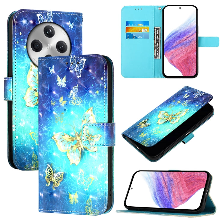3D Painting Horizontal Flip Leather Phone Case, For OPPO A5 5G Global, For OPPO Reno13 F 5G Global, For OPPO A5 Pro China, For OPPO Find X8, For OPPO A80 5G EU Version / K12x 5G Global, For OPPO Reno12 F Global